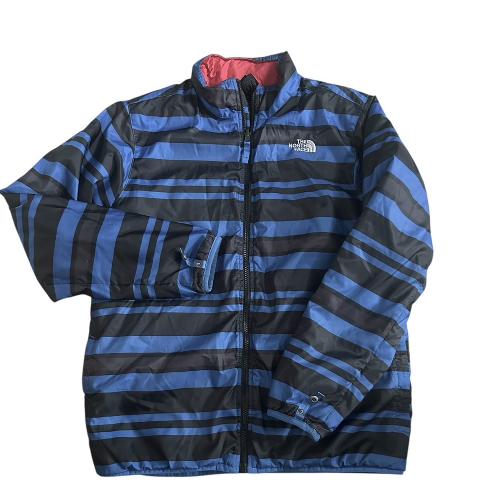 The North Face Striped Lightweight Coat Youth Boys XL 18/20‎